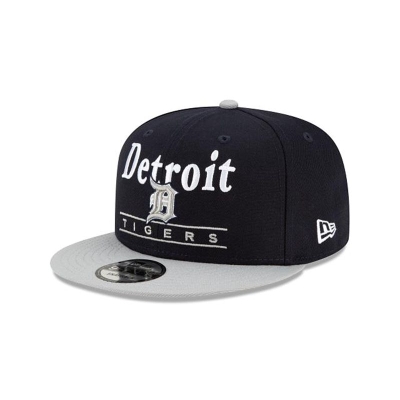 Blue Detroit Tigers Hat - New Era MLB Two Tone Retro 9FIFTY Snapback Caps USA4813520